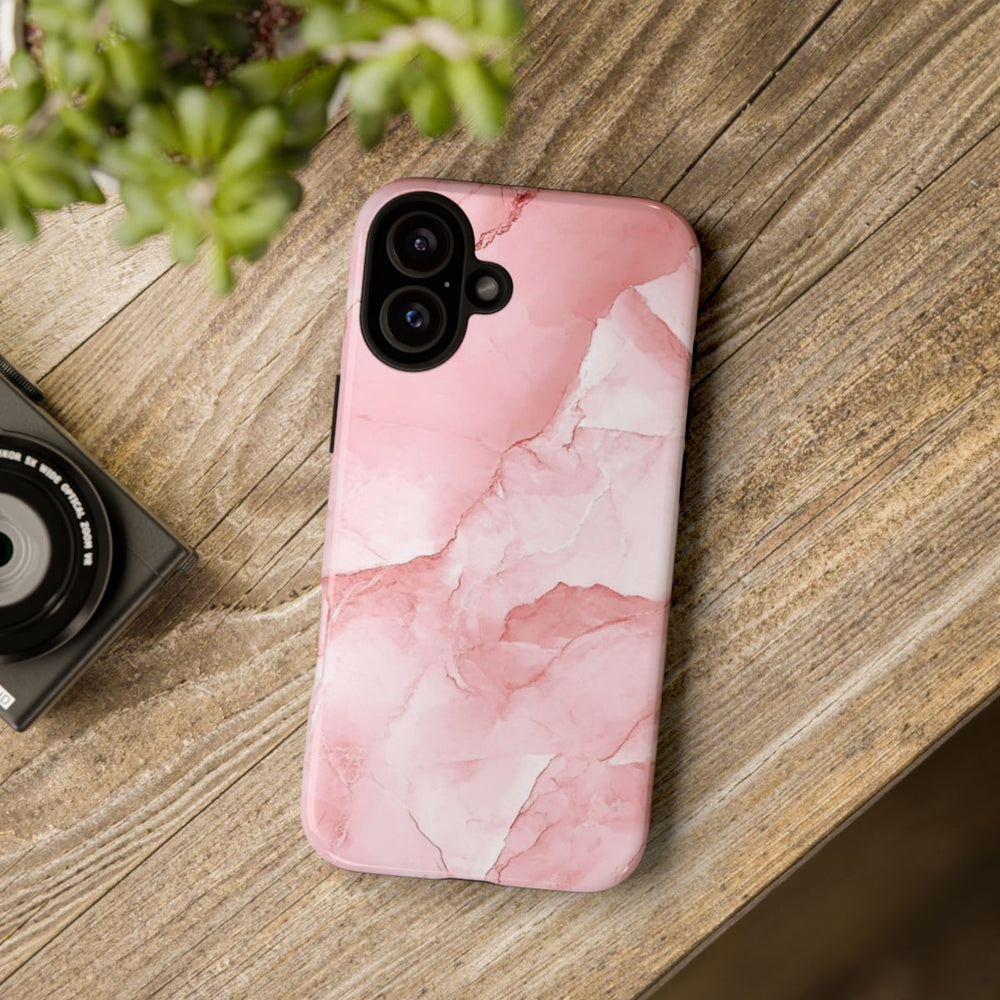 Roze Marmerstructuur met Glanzende Afwerking