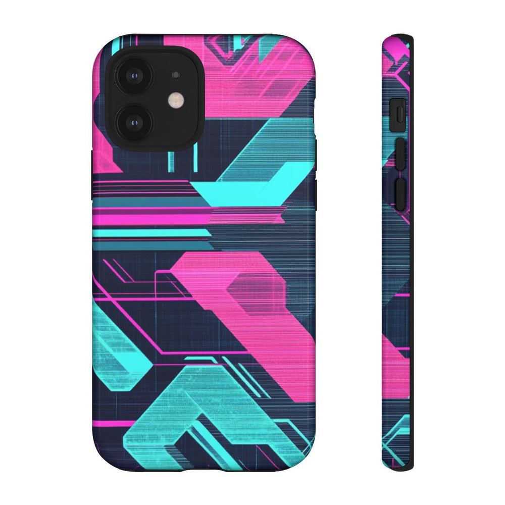 Neon Geometrisch Cyberpunkpatroon