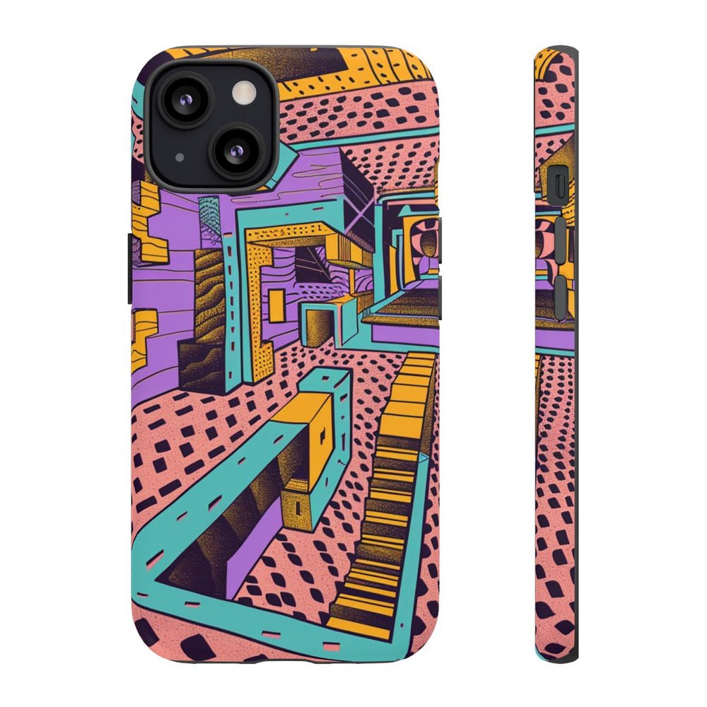 Geometrisch Abstract Patroon met Dieptewerking