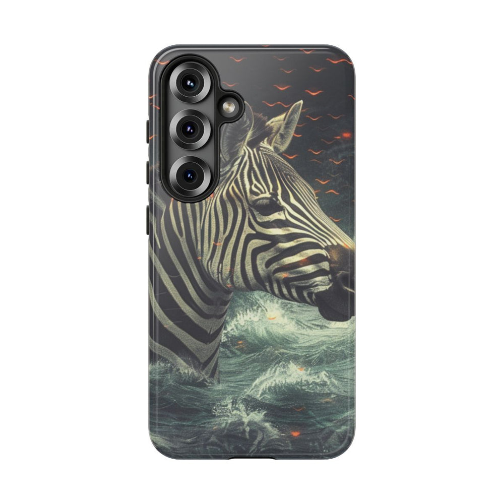 Zebra in Water met Gloeiende Vonken
