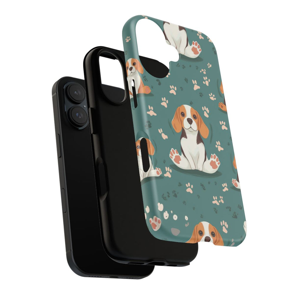 Beagles met Pootafdrukken Patroon