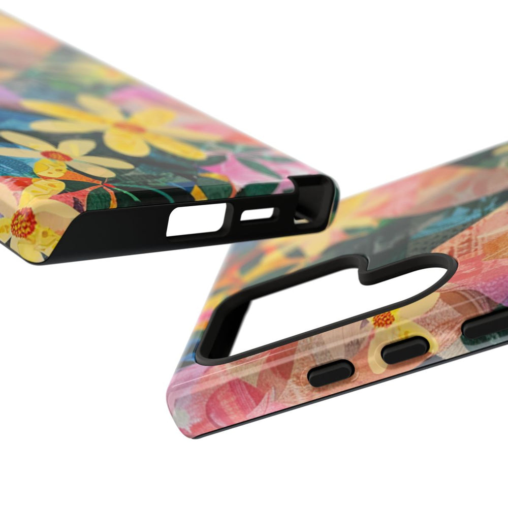 Abstract Bloemmotief met Geometrisch Patroon
