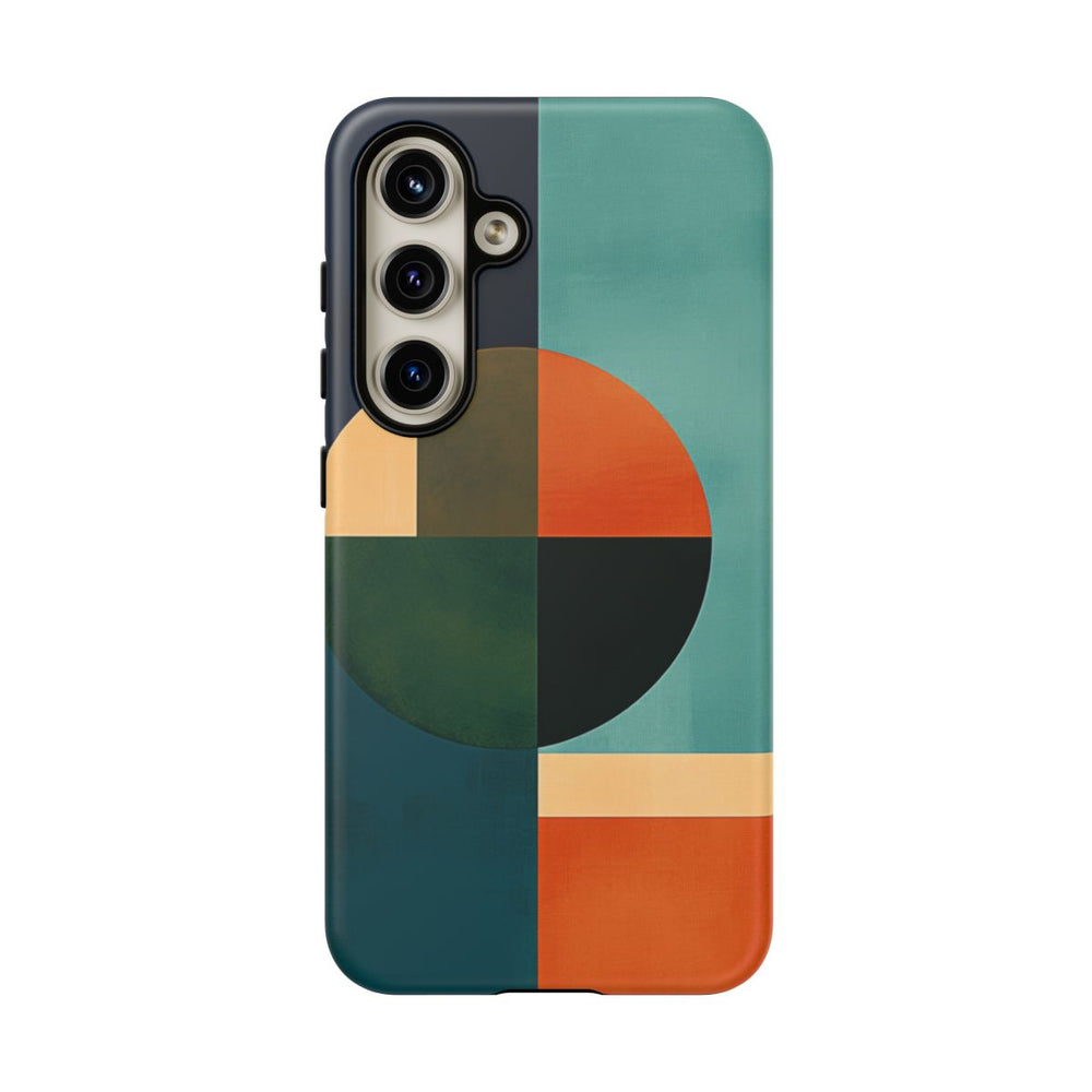 Geometrisch Abstract Ontwerp met Cirkels en Rechthoeken