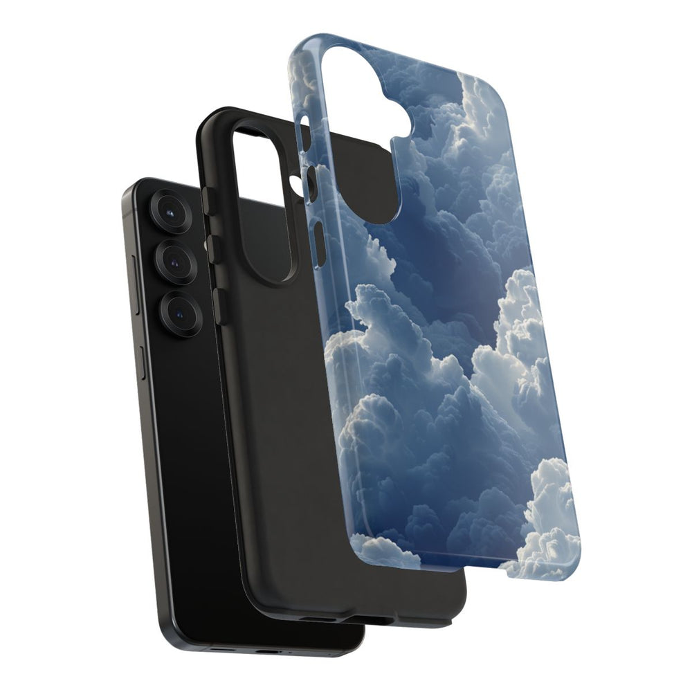 3D Blauw Wolkenpatroon