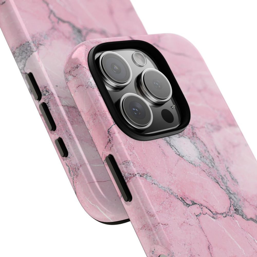 Roze Marmerstructuur met Glanzende Afwerking