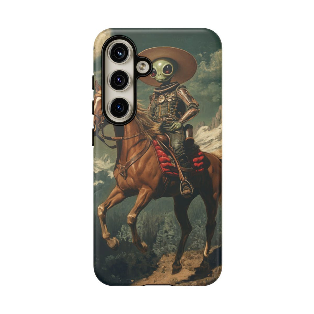 Buitenaardse Cowboy te Paard