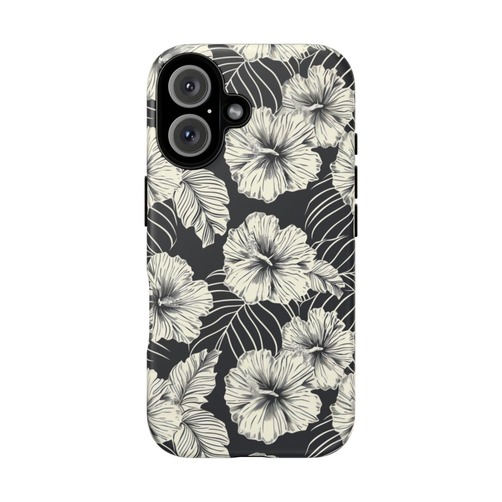 Monochroom Bloemenpatroon