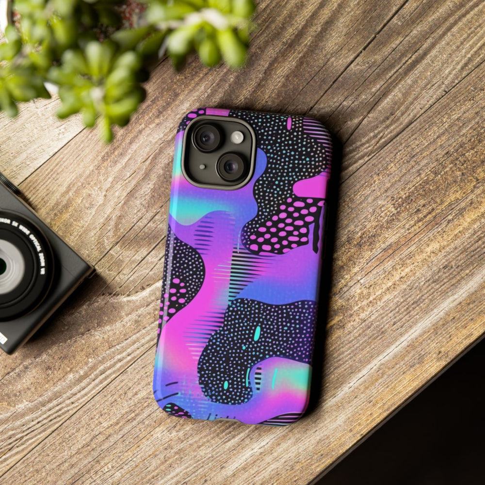 Abstract Neon Vaporwave Patroon