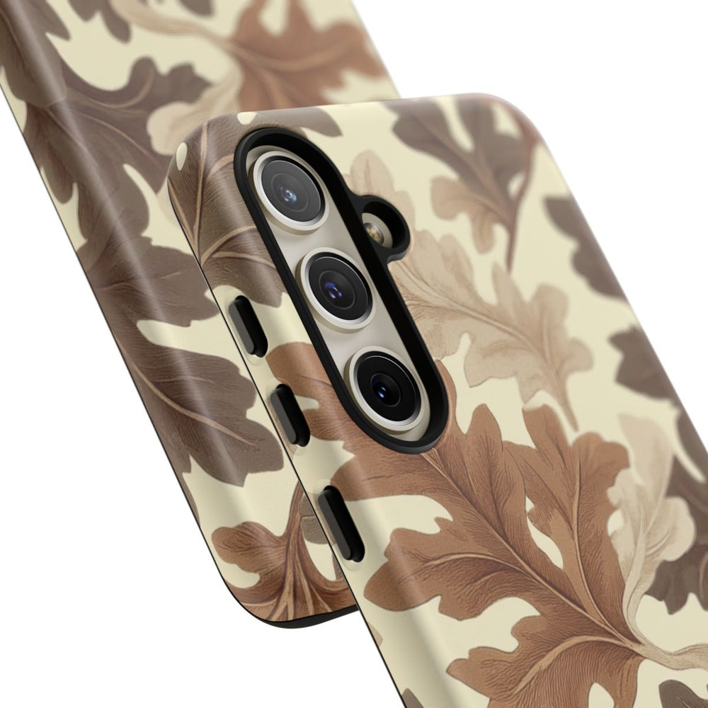 Eikenbladerenpatroon in Neutrale Kleuren