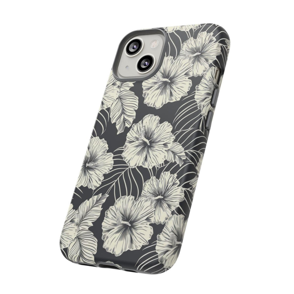 Monochroom Bloemenpatroon
