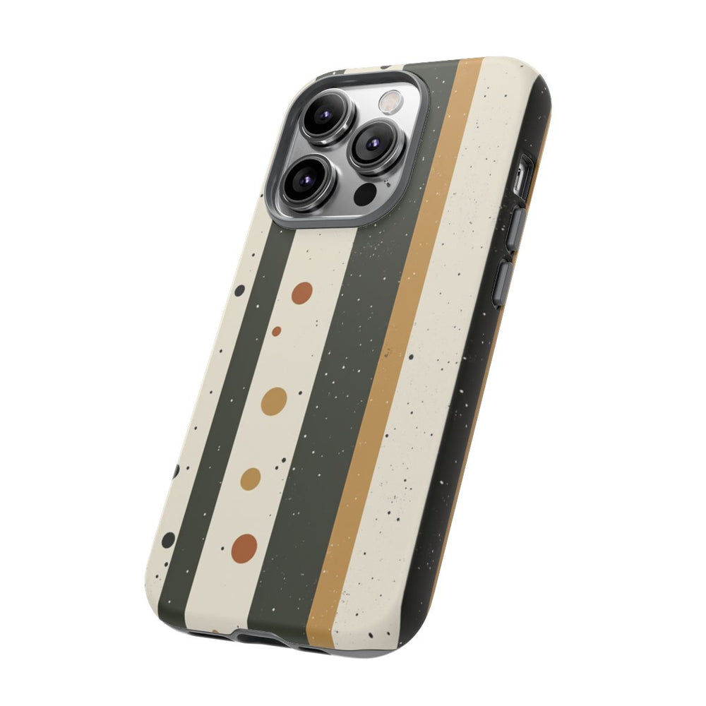 Retro Verticale Strepen en Stippenpatroon