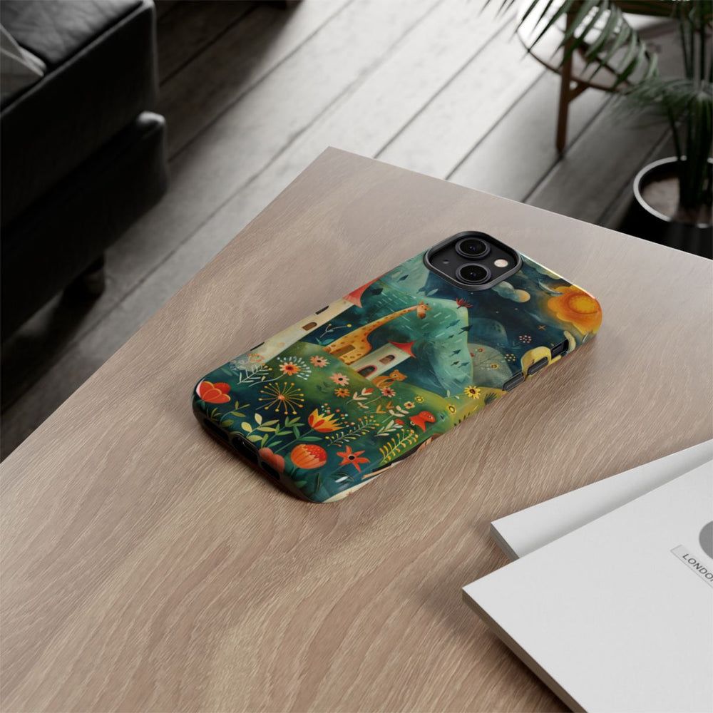 Sprookjesachtig Fantasielandschap met Meisje en Dieren