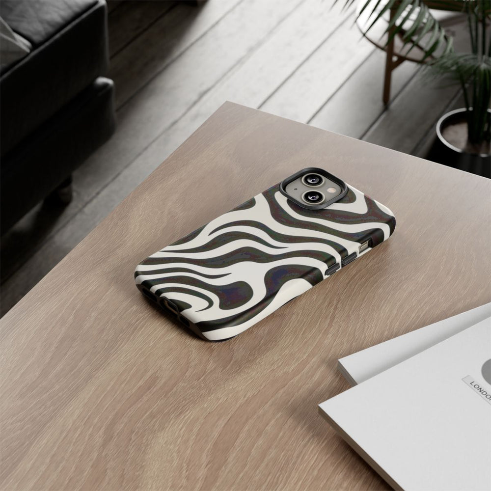 Zwart-Wit Abstract Zebra-Patroon
