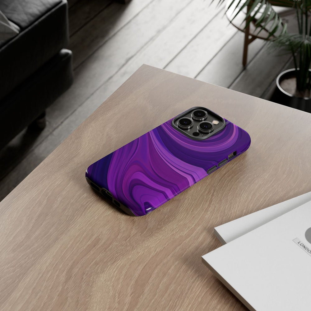 Paars Golvend Abstract Patroon