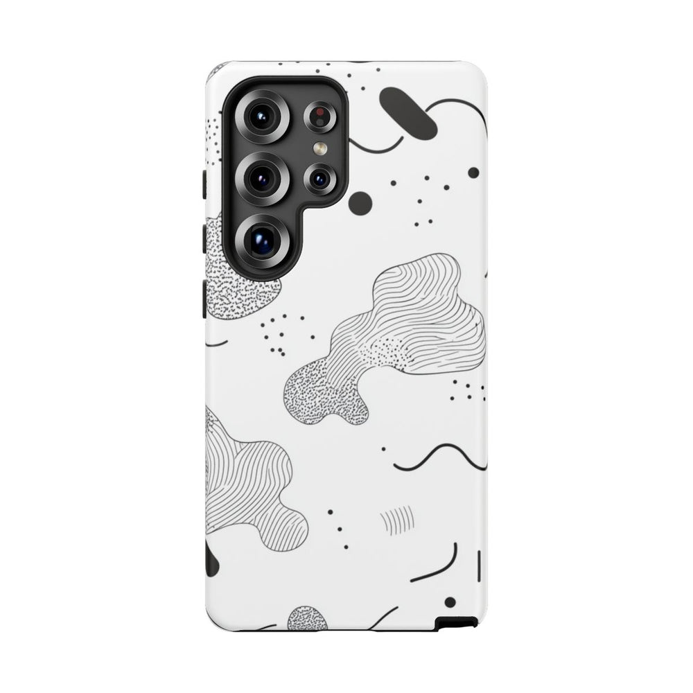 Abstract Zwart-Wit Minimalistisch Patroon