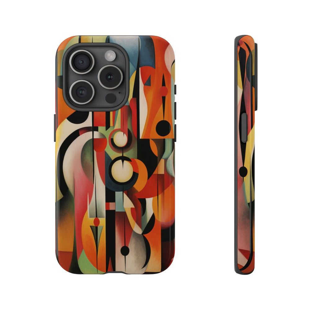 Abstracte Geometrische Vormen in Warme Kleuren