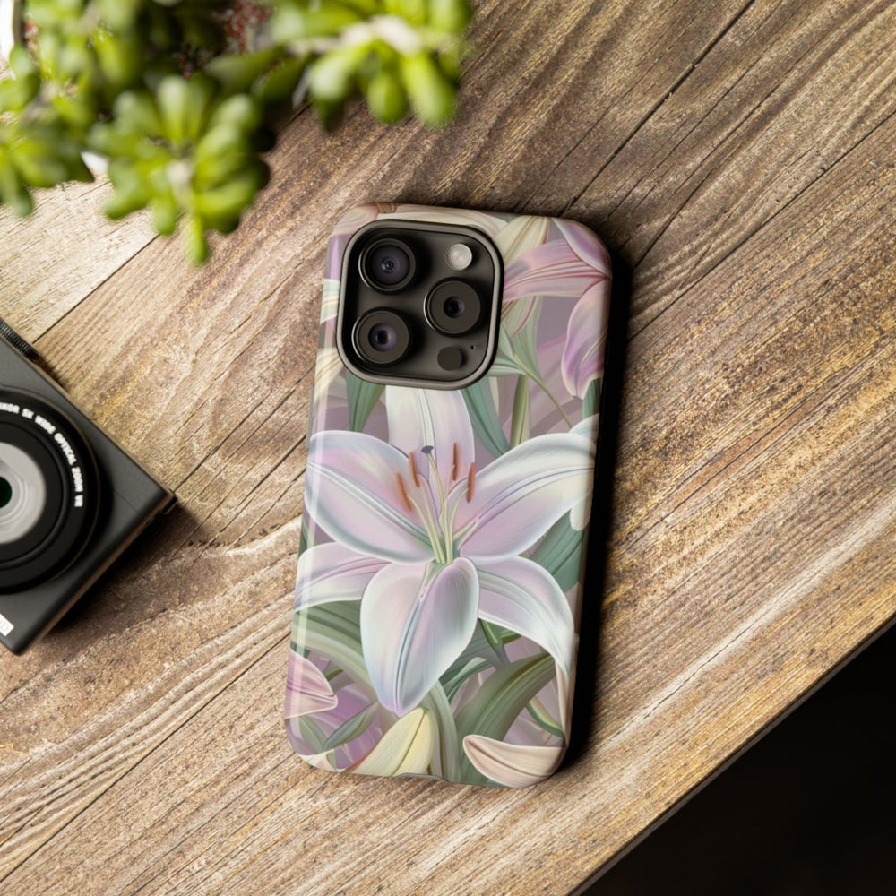 Pastelkleurige Paaslelies Bloemenpatroon
