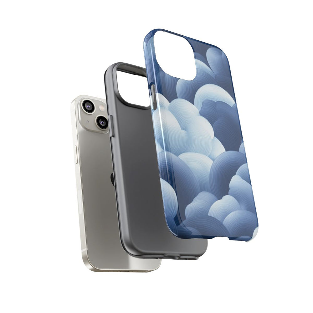 Blauw-Wit Wolkenpatroon
