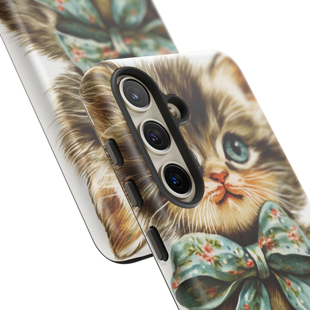 Schattige Vintage Kitten met Strik