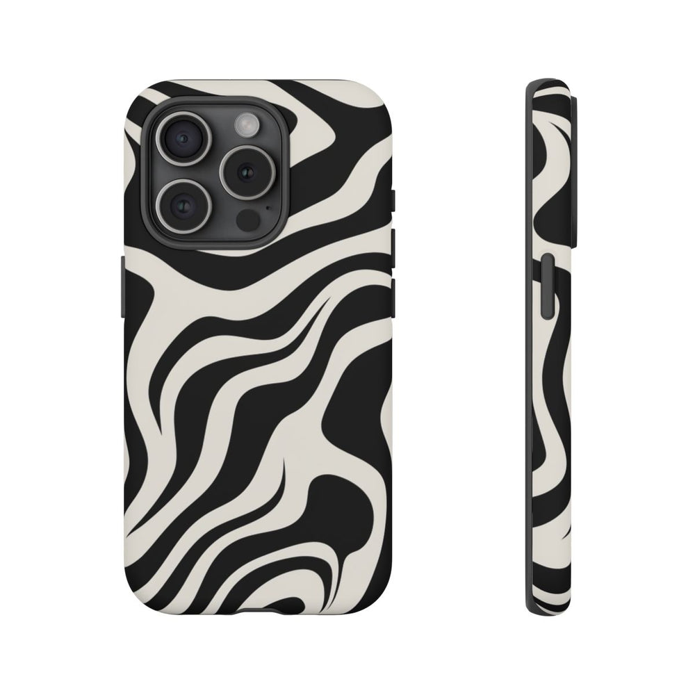 Zwart-Wit Abstract Zebra-Patroon