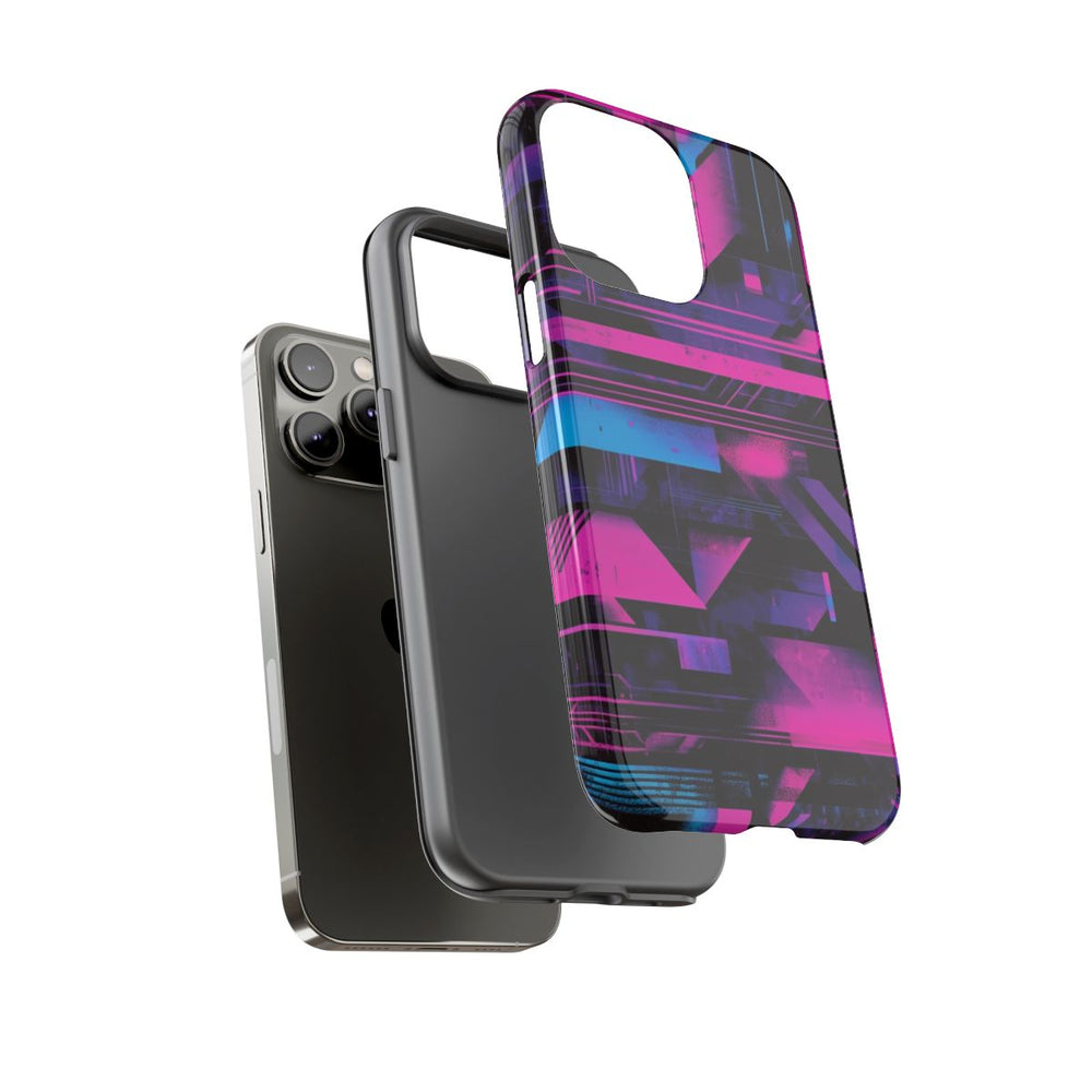 Neon Geometrisch Abstract Patroon