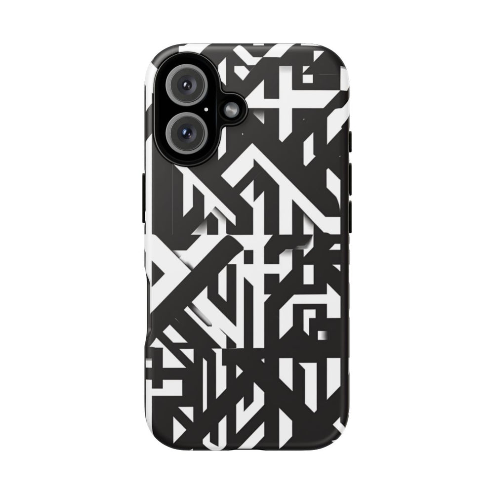 Zwart-Wit Geometrisch Patroon