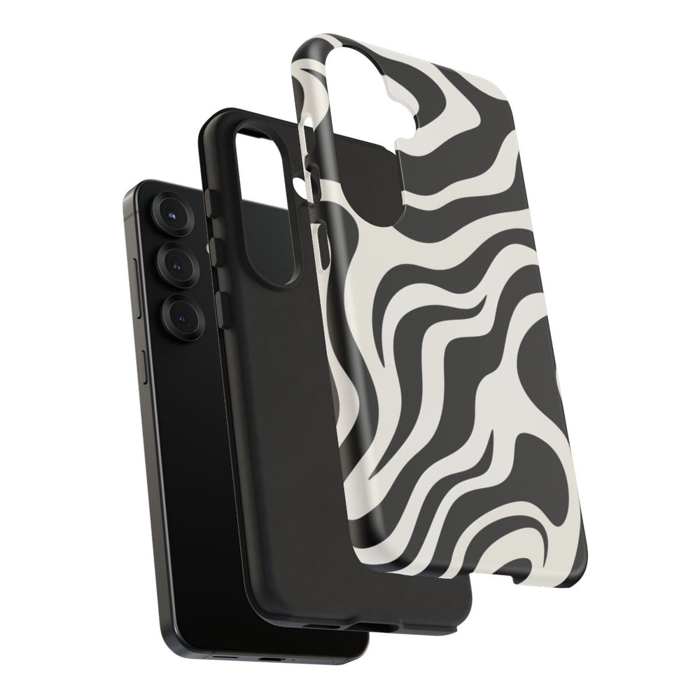 Zwart-Wit Abstract Zebra-Patroon