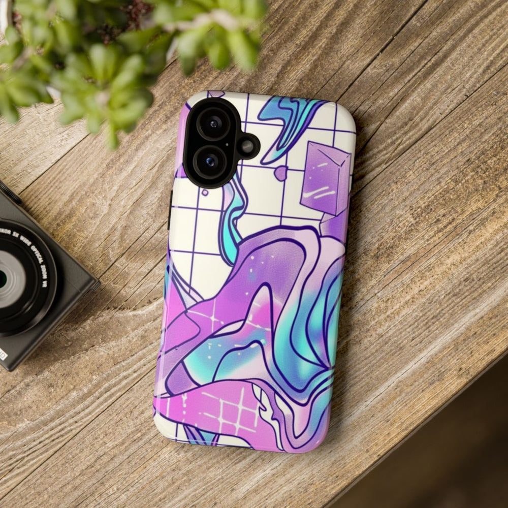 Abstract Kristal Vaporwave Patroon