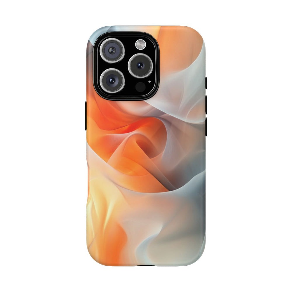 Abstracte Oranje en Grijze Vloei