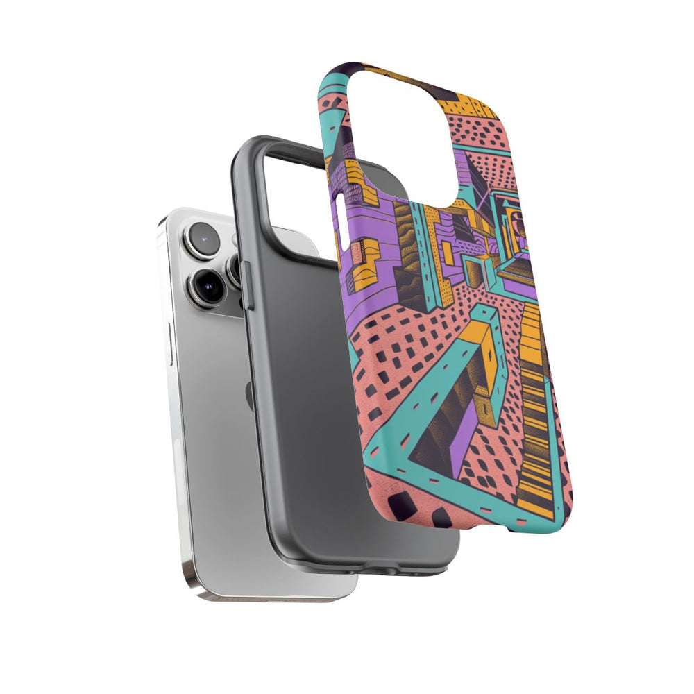 Geometrisch Abstract Patroon met Dieptewerking