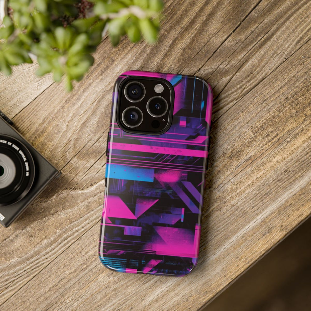 Neon Geometrisch Abstract Patroon