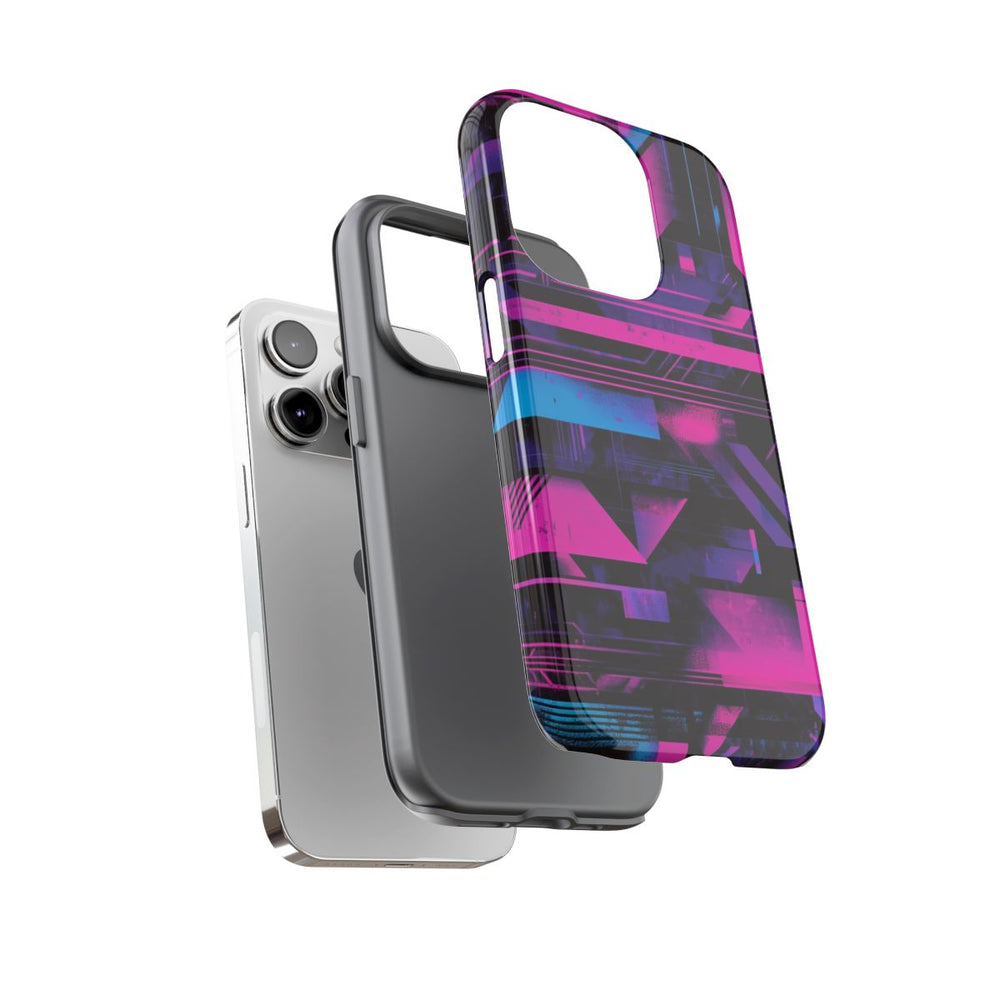 Neon Geometrisch Abstract Patroon