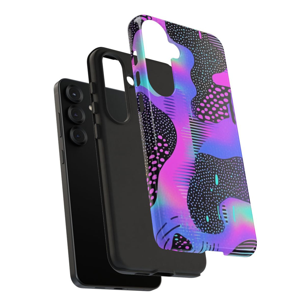 Abstract Neon Vaporwave Patroon