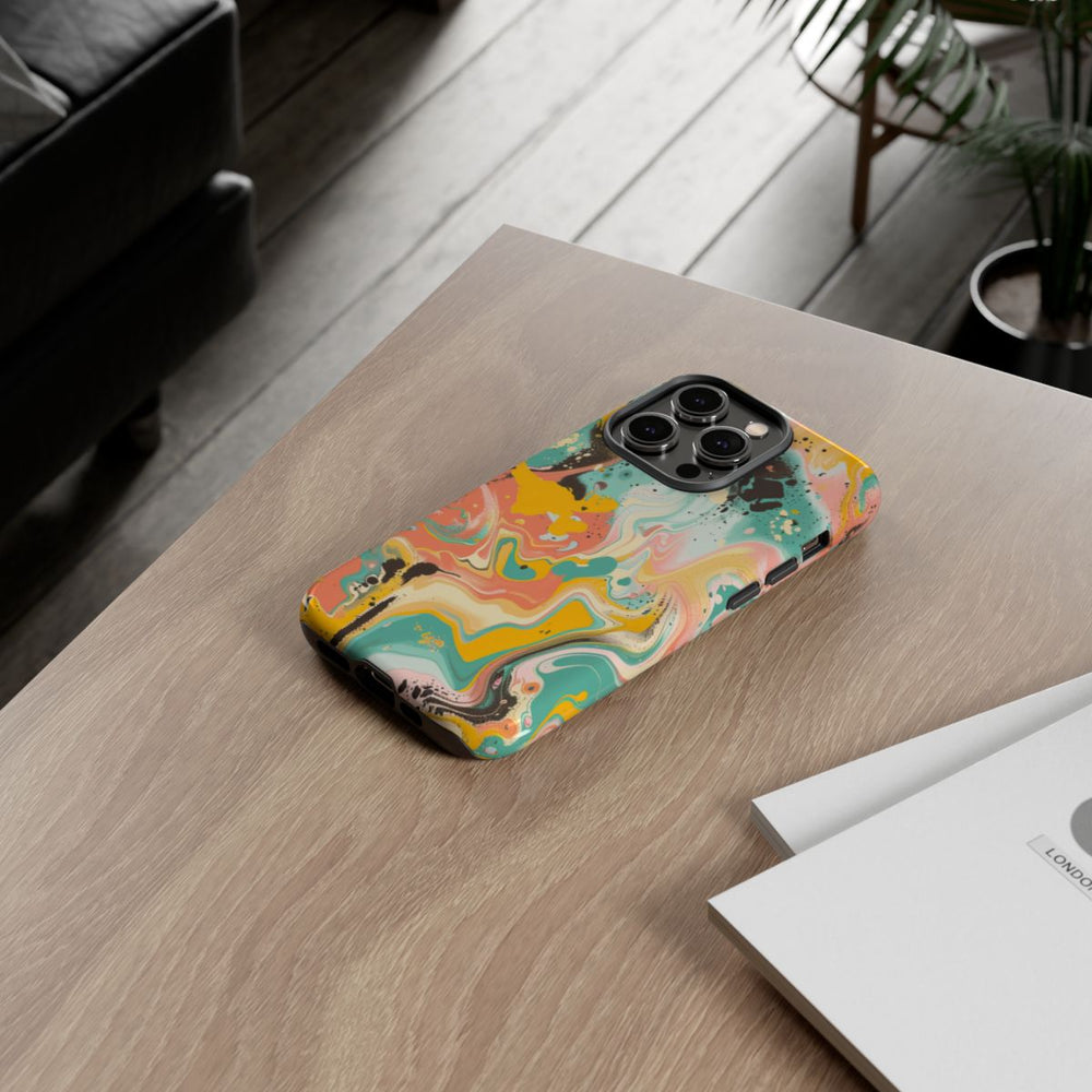 Kleurrijke Abstracte Vloeibare Kunst