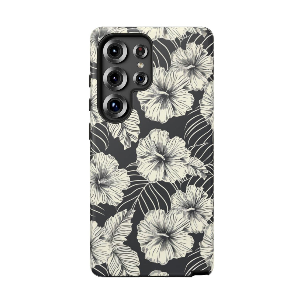 Monochroom Bloemenpatroon