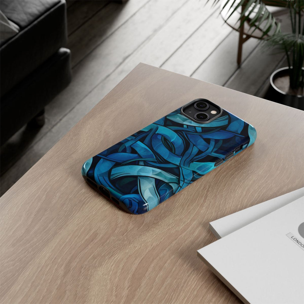 Blauw Keltisch Knoopmotief