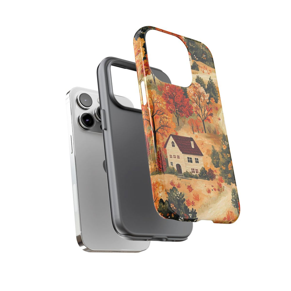 Herfstlandschap met Huizen