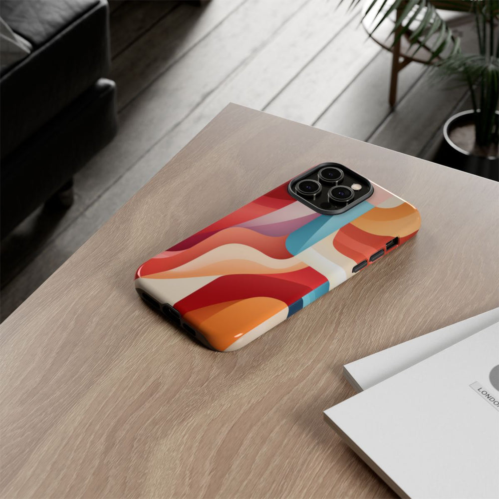 Abstracte Kleurrijke Gebogen Vormen