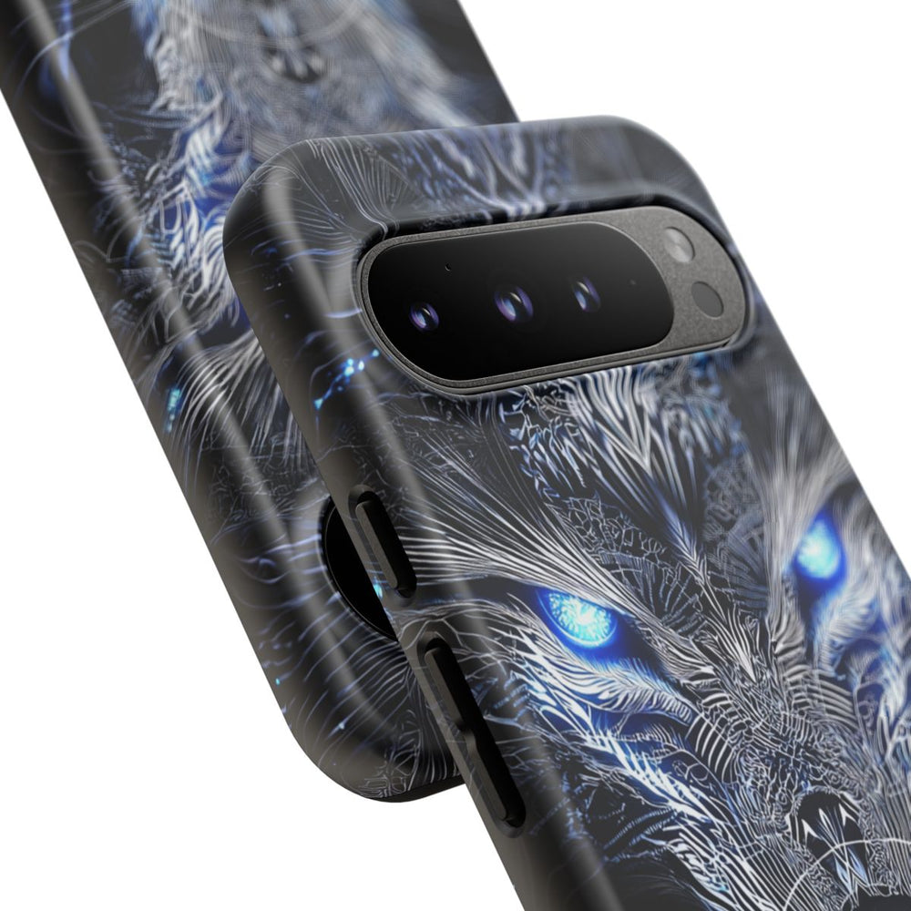 Majestueuze Wolf met Gloeiende Ogen