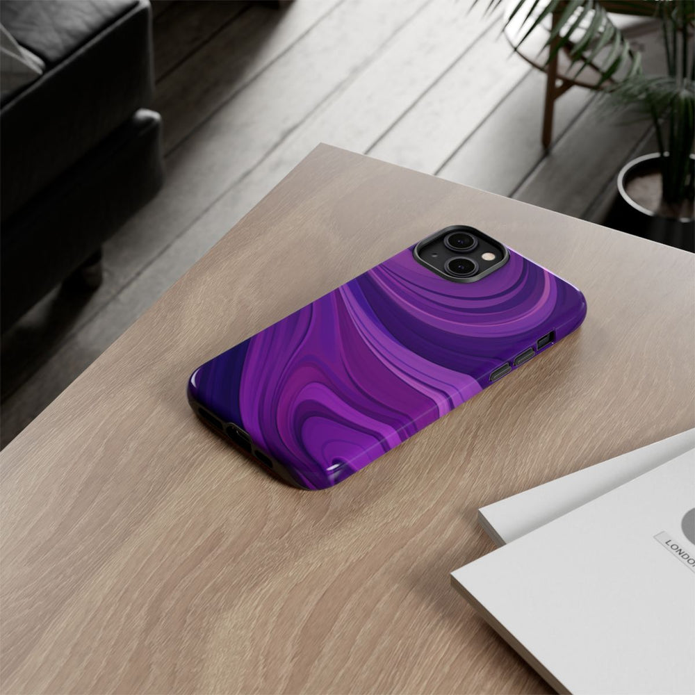 Paars Golvend Abstract Patroon