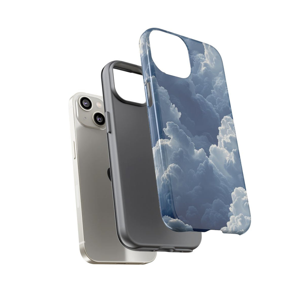3D Blauw Wolkenpatroon