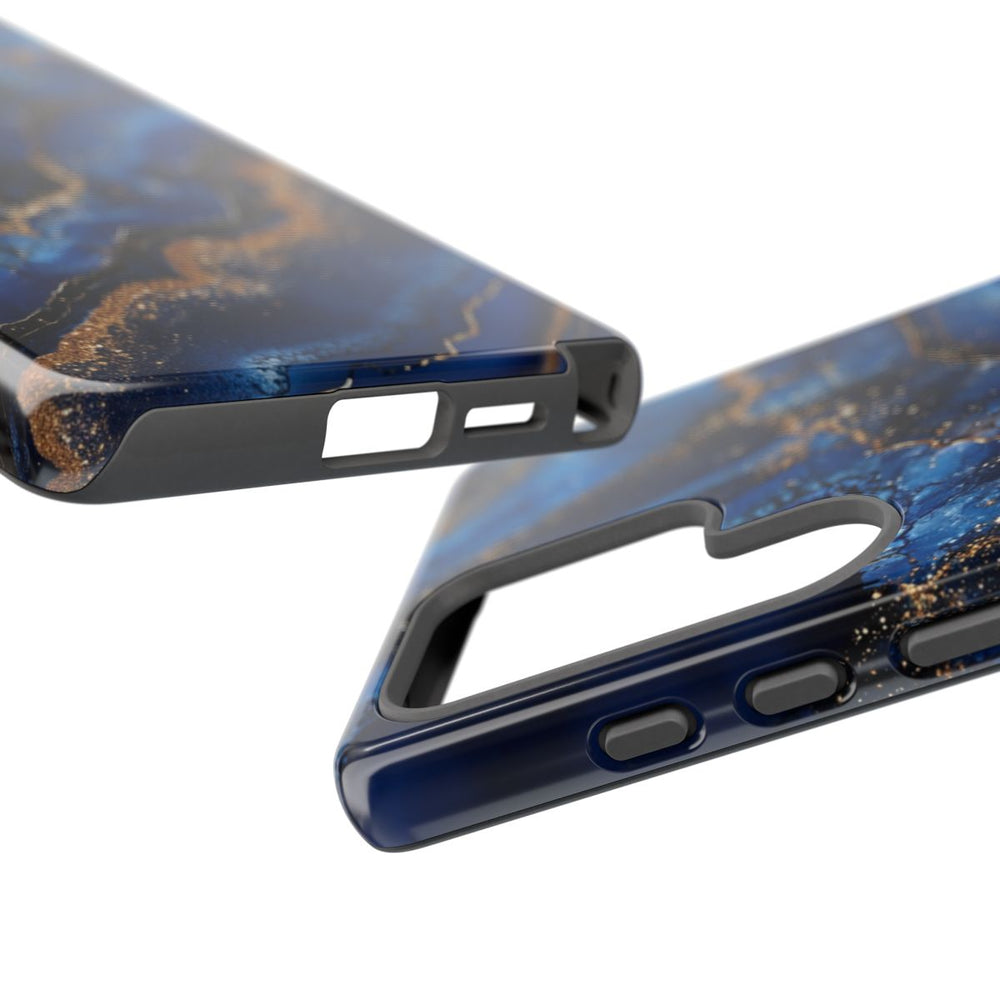 Blauw-Goud Geodepatroon