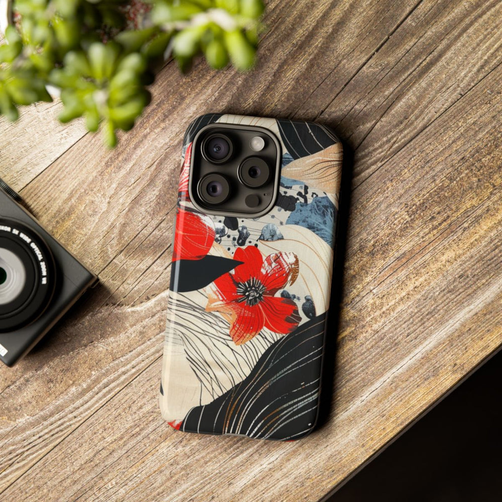 Rood Bloemen Abstract Patroon