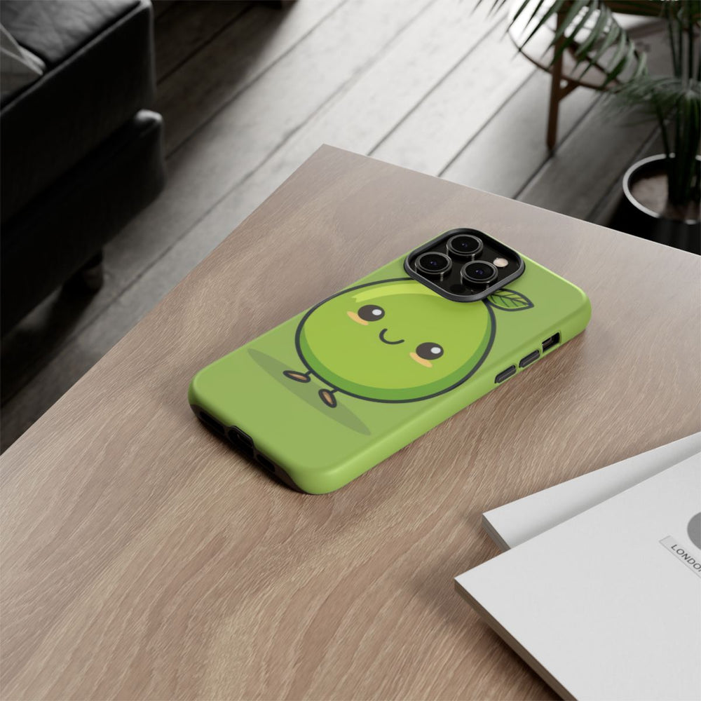 Schattige Groene Avocado in Cartoonstijl