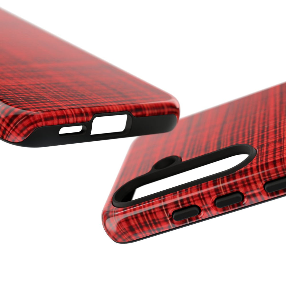 Rood Geruit Textielpatroon