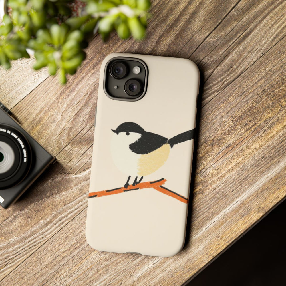 Minimalistische Vogelillustratie