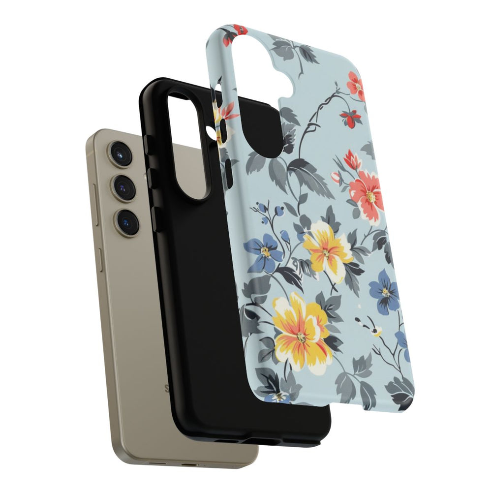 Vintage Bloemenpatroon in Pasteltinten
