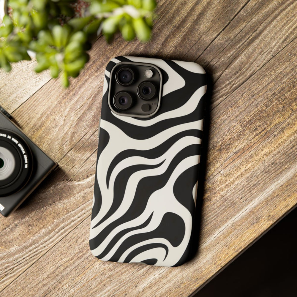 Zwart-Wit Abstract Zebra-Patroon