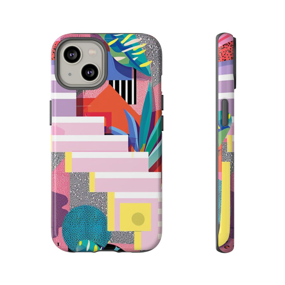 Kleurrijk Abstract Geometrisch en Botanisch Ontwerp