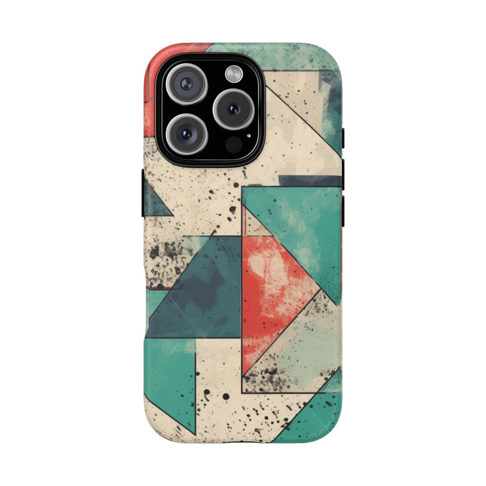 Abstract Geometrisch Patroon in Gedempte Kleuren